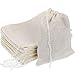 Pangda 100 Pieces Drawstring Bags Muslin Bags for Party Favor Home Supplies, 5 by 7 Inches