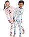 Leveret Kids & Toddler Horse Bird Girls Pajamas 2 Piece Pjs Set 100% Cotton Sleepwear (12 Months-14 Years) (5 Years, Monkey Pink)