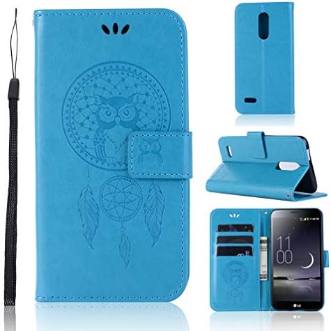 LG Aristo Case Wallet, LG Aristo 2 Case for LG Aristo 2 Plus/LG Tribute Dynasty/LG Fortune/LG Fortune 2/LG Phoenix 3/LG K8 2017/LG Risio 2/LG Risio 3/LG Rebel 2/LG Zone 4/LG K8 Plus/LG K8 2018 - Blue