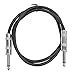 Seismic Audio Speakers Guitar Cables, TS ¼” Guitar Cables, Black, 3 Feet