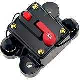 ANJOSHI Circuit Breaker 50amp 50A-300A with Manual Reset Home Solar System Fuse Holder for Car Audio and Amps Protection 12V-