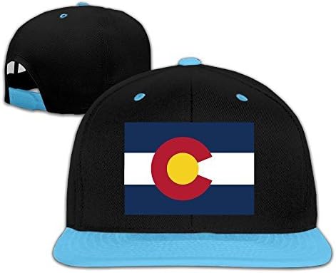 Flag Map Of Colorado Childrens Snapback Hats One Size RoyalBlue