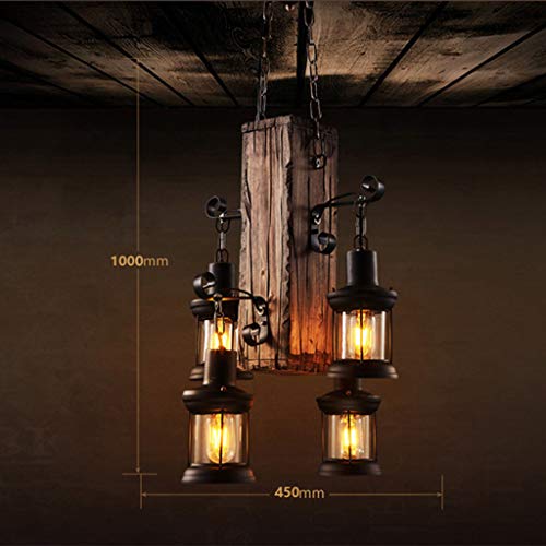 Amerikaanse kandelaar retro oud schip hout verlichting restaurant bar taiwan café kleding winkel massief hout hoofd… - Afbeelding 7