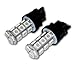 Tuningpros LEDFS-3157-AS18 Front Signal LED Light Bulbs 3157, 18 SMD LED Amber 2-pc Set