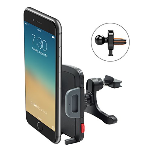 Viozon 2-in-1 one push air vent mount holder cradle for smart pho…