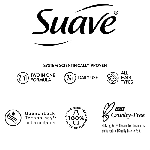 SUAVE SILVER CONDITIONER DRY HAIR SILK PROTEIN INFUSION SOFT, SILKY HAIR 28 OZ