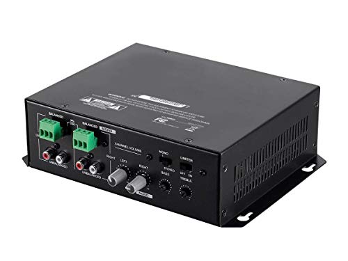 (Open Box) Monoprice Commercial Audio 120W 2ch Mixer Amp (No Logo)