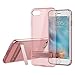 iPhone 7 Plus Case,[PC Kickstand] Slim Drop Protection Clear TPU Premium Protective Case Bumper for Apple iPhone 7 Plus 5.5 Inch (2016) (Clear/Pink)