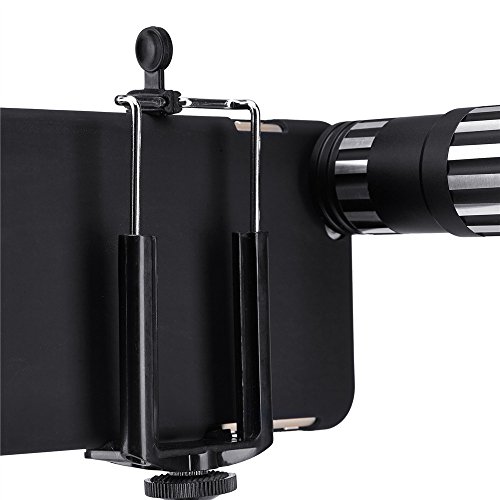 iPhone 6S Plus Lens, iPhone 6 Plus Lens, MPJ Camera Lens Kit for iPhone 6 PLUS 6S PLUS Including One 12x Zoom Aluminum Manual Focus Telescopic Optical Lens (Black)(Not For iPhone 6, 6S)