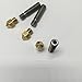 HICTOP 3 Pcs 3D Printer Extruder 0.4mm Brass Nozzle + 3 Pcs Extruder 1.75mm Tube for Reprap Prusa I3