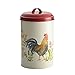 Paula Deen Pantryware Food Storage Container Set / Food Storage Jar Set - 3 Piece, Garden Rooster