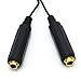 6.35mm Speaker Splitter Cable - Riipoo 20CM TRS 1/4” 6.35mm Jack Male to 2 x 6.35mm Jack Female Stereo Audio Adapter Cable,Splitter Cable, Golden Plated