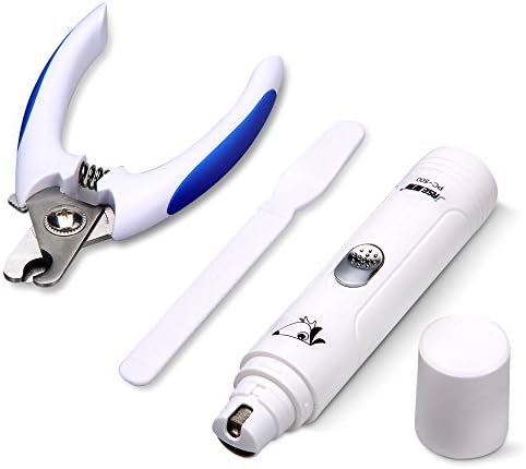 Electric Pet Nail Grinder,PETAMO Nail Clipper Nail File and USB Cord Four in One Pet Nail Grooming Tool Package.