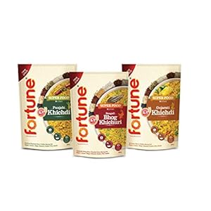 Fortune Superfood Khichdi 600g Combo (Bengali, Gujarati, Punjabi khichdi 200gm Each)