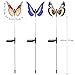 YUNLIGHTS 3pcs Garden Solar Lights Outdoor Garden Stake Lights Multi-Color Changing LED Fiber Optic Butterfly with Purple LED Light Stake for Garden Patio Backyard Decoration