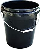 Encore Plastics 250003 70-Mil Regrind Pail/Bucket, 5-Gallon, Black