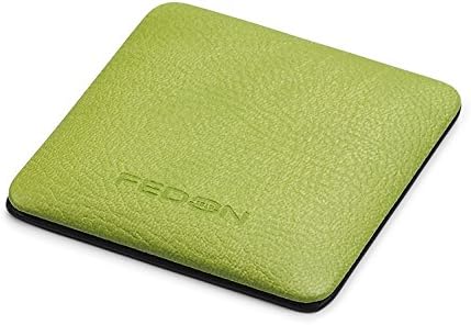 Fedon 1919 Animal Shape in Büroklammernspender Magnetic Cusicino-Cal, high Quality Imitation Leather with Leather Grain, Green