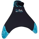 Fin Fun Mermaid Monofin Jr. - Black with Blue Tip