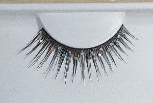 Eyelashes Black Glitter Accessory
