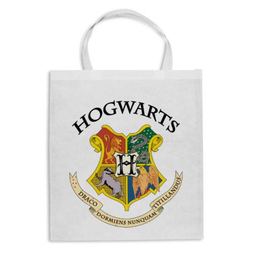Harry Potter Regali Di Natale.Borsa Shopper Hogwarts Scuola Di Magia Harry Potter Inspired Idea Per Confezionare Regali Di Natale O Compleanno Ideale Per Lo Shopping Amazon It Handmade