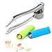 Stainless Steel Garlic Press,Garlic Crusher,Garlic Mincer and Silicone Garlic Peeler,eBerry Kitchen Utensil,Kitchen Gadgets Tools Set