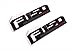 2015-2016 Ford F-150 XLT Red & Black Fender Emblem Nameplates Right Left Set OEM