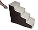 Pet Gear Easy Step Deluxe Soft Step, Cat/Dog Stairs, Sturdy, Lightweight/Portable, Machine Washable Cover, Step IV Deluxe