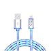 Tenfly Premium Aluminum Head 3ft 8 Pin LED Glow in Dark Lightning to USB Charging Cord Sync USB Data Cable for Apple iPhone/iPad (iOS1 Pack)