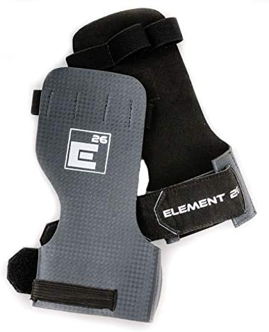 Element 26 Carbon Black Hand Grips - Ultra Durable Synthetic Grip Technology - Athletic Hand Grips for Crossfit, Gymnastics, and Weightlifting