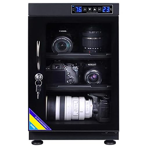 Autens 40l Electronic Dehumidify Dry Cabinet Box Anti Mold Storage With Touchscreen Led Light Adjustable Shelves For Digital Camera Gear Dslr Slr Lens Equipment Electrical Components Snap Happy Cameras