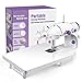 Mini Sewing Machine, Portable Electric Sewing Machine with Lamp and Thread Cutter, High & Low Speeds, Battery or Adapter Power Supplies