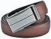Hampton Leather Belt with Innovative Contempo Sienna Ratchet Belt Buckle - One Size Fit, Saddle Tan