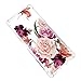 Sony Xperia 10 Plus Case,Sony Xperia 10 Plus Floral Case for Girls Women Shock-Absorption Flexible TPU Rubber Soft Silicone for Sony Xperia 10 Plus(Purple Flower)