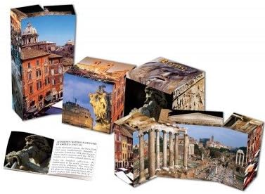 Ancient Roman Monuments 3-D Art Cube Puzzle- 'City of Rome'