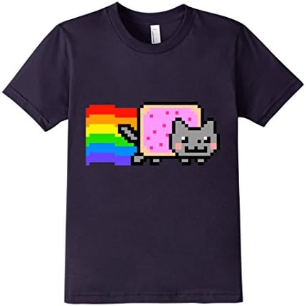 Kids Nyan Cat Tee Shirt 10 Navy