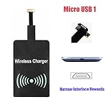 Android Wadjet Qi Wireless Charging Receiver Ultra Slim Micro USB Universal QI Wireless Charger Receiver For Android (USB Type 1)