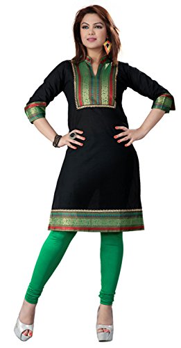 Indian Tunic Top Womens Long Kurti Cotton Blouse India Clothes
