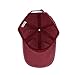 CANCA Vintage Washed Dyed Cotton Twill Low Profile Adjustable Baseball Cap (Purplish Red)