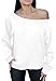 Awkward Styles Off Shoulder Sweatshirt for Women - Sexy and Slouchy Long Sleeve Tops - Casual Oversized Sweater