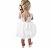 Toddler Baby Flower Girls Princess Tulle Dress Lace Backless Tutu A-line Beaded Party Dresses White