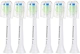 Aoremon Sonicare Diamondclean Replacement toothbrush Heads, White 6 Count,fits Philips Sonicare DiamondClean, Essence+, Plaque Control, Gum Health, FlexCare, HealthyWhite and EasyClean