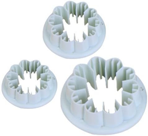 Great Chance 3Pcs/Set Carnation Flower Cake Cookie Sugarcraft Fondant Decorating Plunger Cutters Mould