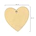 Kurtzy 50 Pack of Wooden Hearts - Wooden Hearts for Crafting - with 10m Natural Twine - Personalised Decoration