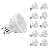 LOHAS LED Light Bulbs GU10 Dimmable, 50 Watt Light Bulb Equivalent Recessed Lighting, LED 6W 3000K Soft White Lights, 30 Beam Angle, 120V, LED Track Lighting Spotlight (Pack of 10)