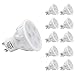 LOHAS LED Light Bulbs GU10 Dimmable, 50 Watt Light Bulb Equivalent Recessed Lighting, LED 6W 3000K Soft White Lights, 30 Beam Angle, 120V, LED Track Lighting Spotlight (Pack of 10)