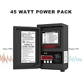 Malibu 45 Watt Power Pack with Sensor and Weather Shield for Low Voltage Landscape Lighting and Spotlight Outdoor Transformer 120V Input 12V Output 8100-9045-01