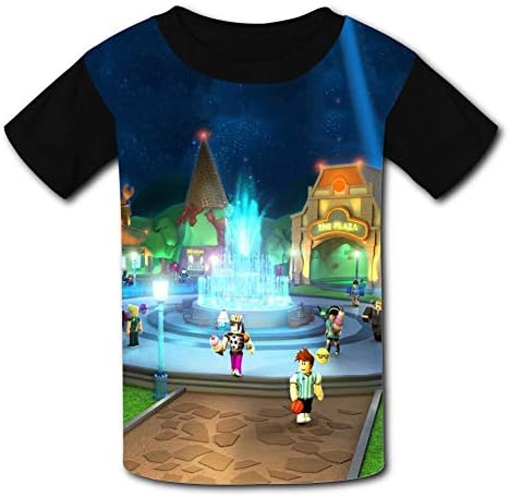 Moitao Legree Kids Short Sleeve Shirt Black, Rob-Lox Sports Absorb Sweat Tee for Boys