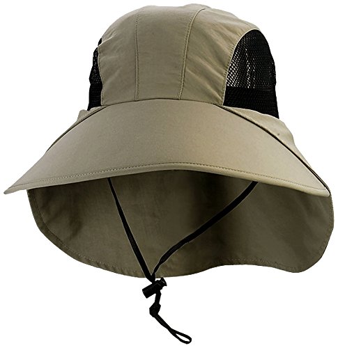 Juniper Large Bill Flap Cap with Mesh Sides, One Size, Olive