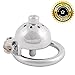TERNENCE Stainless Steel Male Chastity Device Male Virginity Lock Cock Cage with Tube C340 (1.57 inch / 40mm)