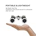 Uarter Opera Glasses Theater Vintage Binoculars with Chain Necklace Black-Silver